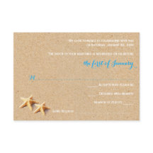 Modèle RSVP de mariage juste à la plage
