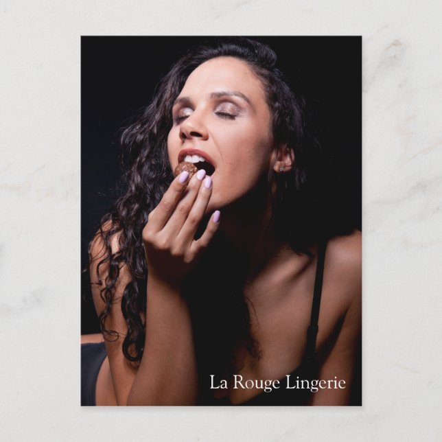 Modèle sexy féminin avec carte postale Lingerie no (Devant)