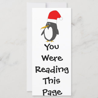 Modèle Signet père Noël Penguin