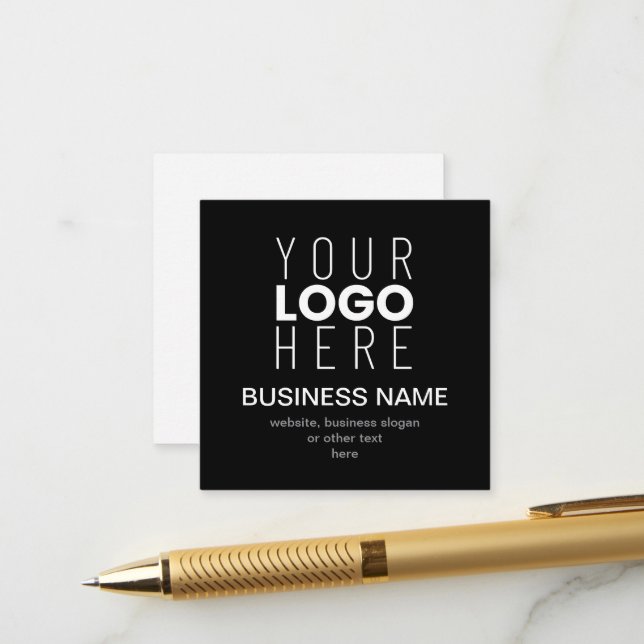 Modèle simple moderne pour le logo de votre entrep (Devant/Arrière en situation)