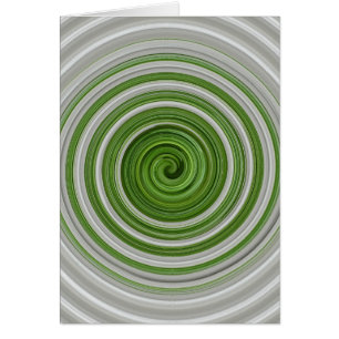 Modèle spiralé vert-blanc