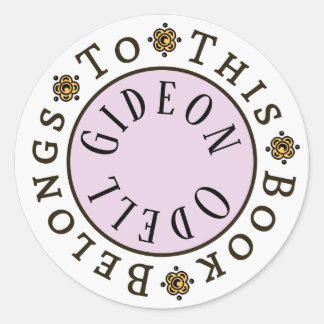 modèle Sticker "Ce Livre Appartient À"