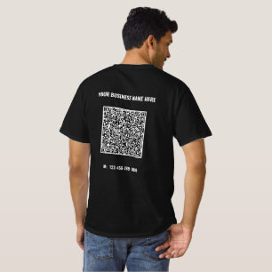 Modèle T-shirt Code QR professionnel personnalisé