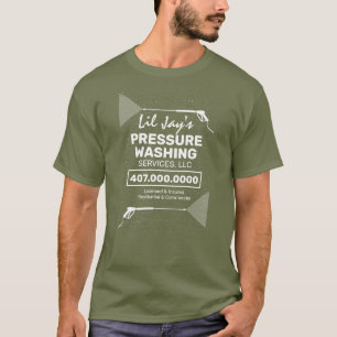 Modèle T-shirt de la société de lavage de pression