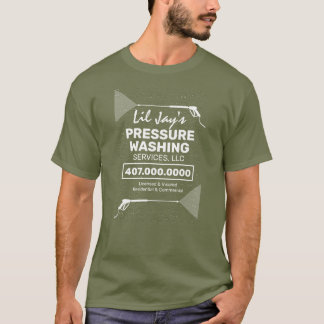 Modèle T-shirt de la société de lavage de pression