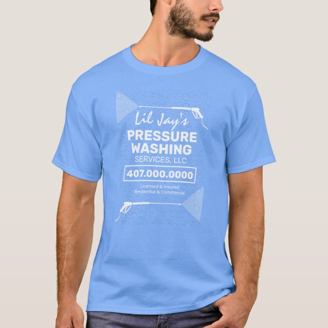 Modèle T-shirt de la société de lavage de pression (Devant)