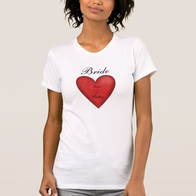 Modèle T-shirt mariée (Devant)
