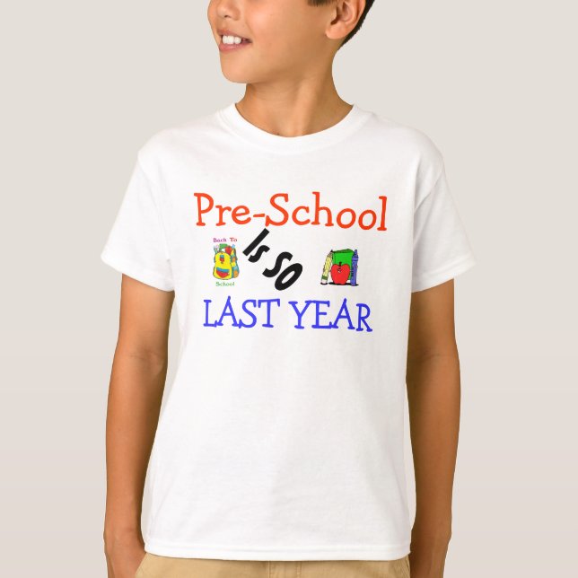 Modèle T-SHIRT POUR ENFANTS DE KINDERGARTEN (Devant)