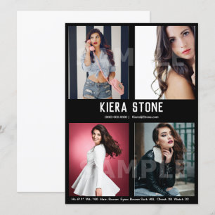 Modèle temporaire de noir de carte d'élém. de