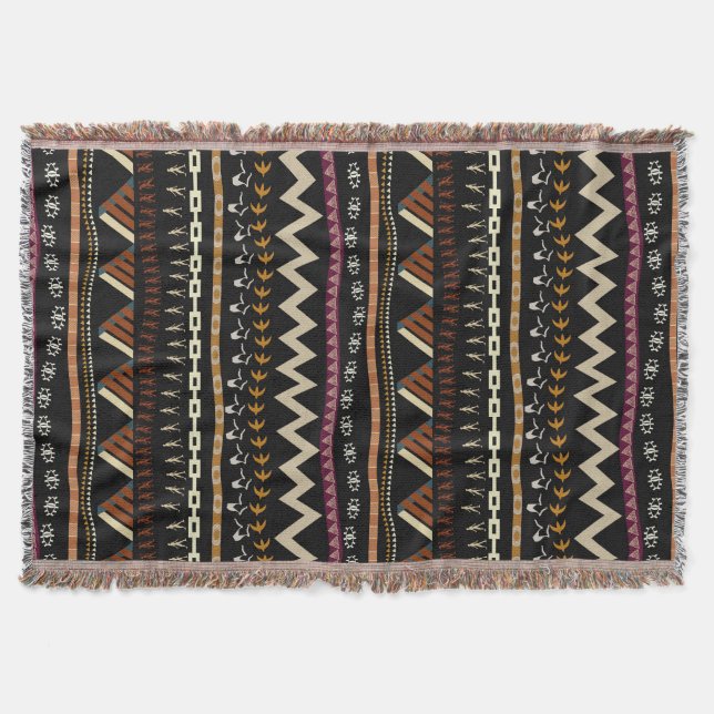 Modèle Tribal Stripes Jeu de couverture (Devant)