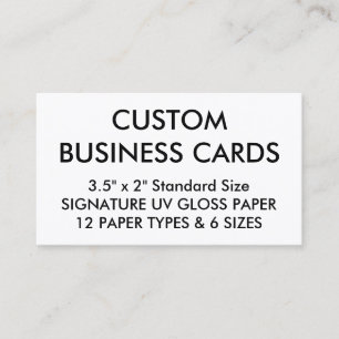 Modèle vide de cartes de visite personnalisé par