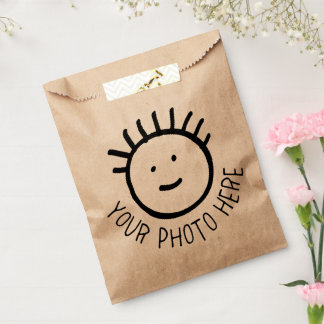 Modèle vierge de sacs à cadeaux KRAFT 50 x Photo p