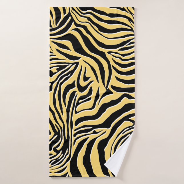 Modèle zèbre sans couture, animal. Papier peint, a (Serviette de bain)