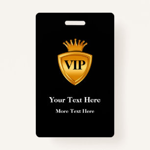 Modèles de badge VIP classique
