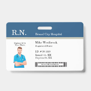 Modèles de badges d'identification photo pour le p