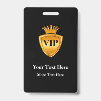 Modèles de badges VIP élégants