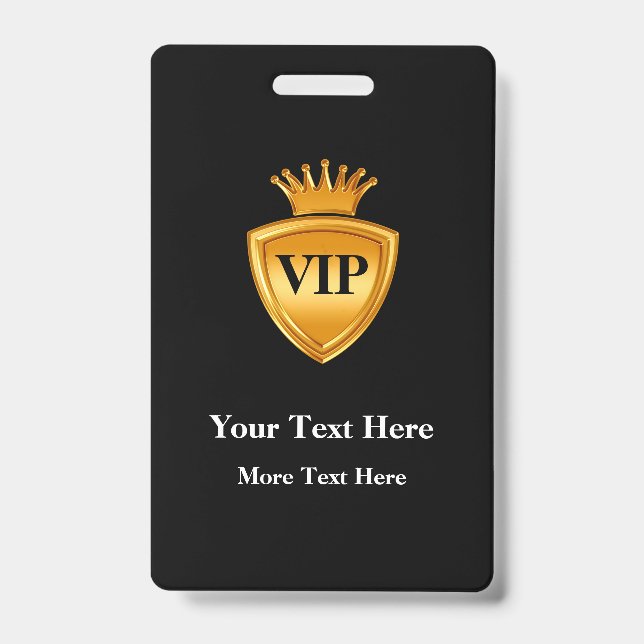 Modèles de badges VIP élégants (Avant)