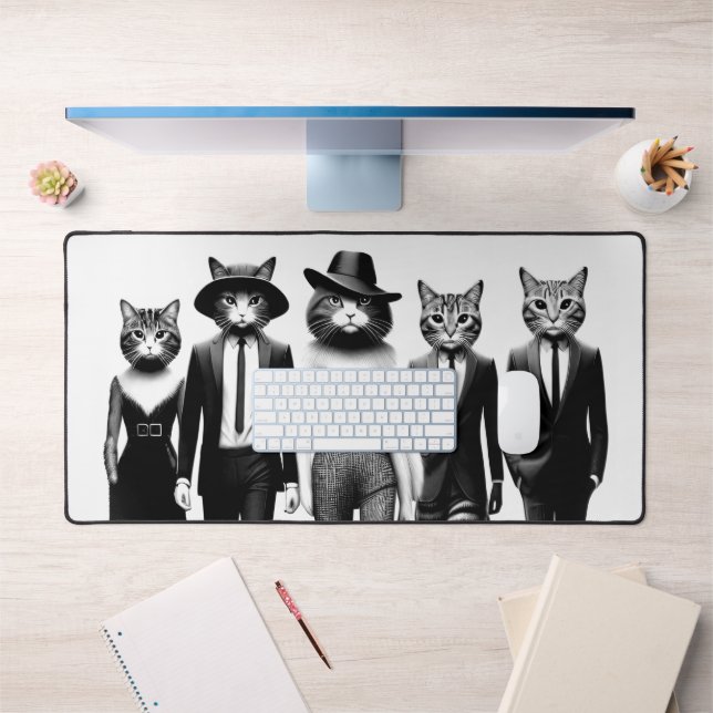 Modèles de piste d'Hep Cat marchant sur le trottoi (Bureau 1)