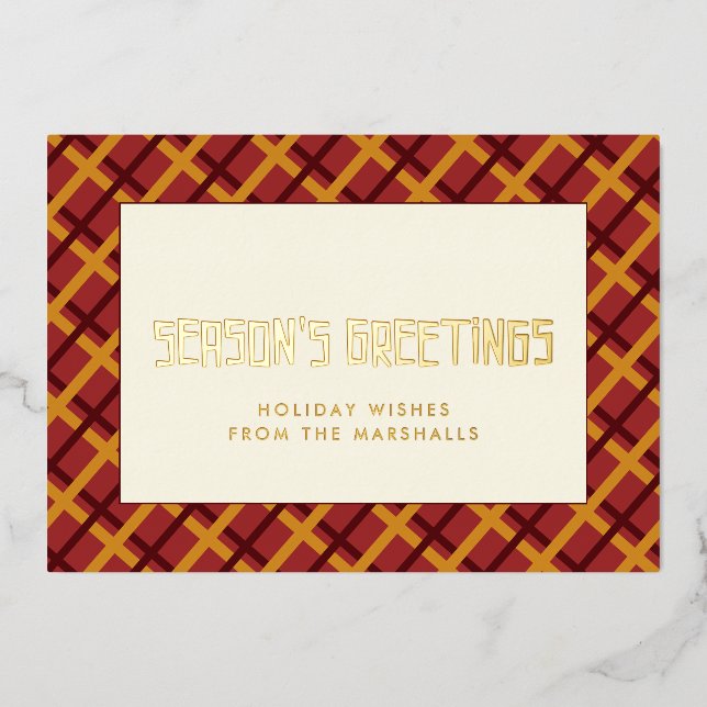 Modèles de vœux de saison de style milieu de siècl (Devant)