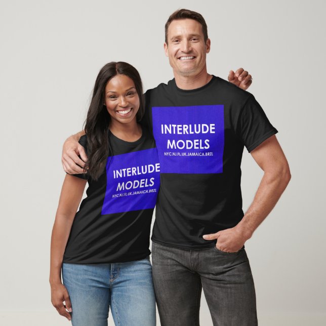 MODÈLES D'INTERLUDE T-shirt foncé de base (Unisexe)