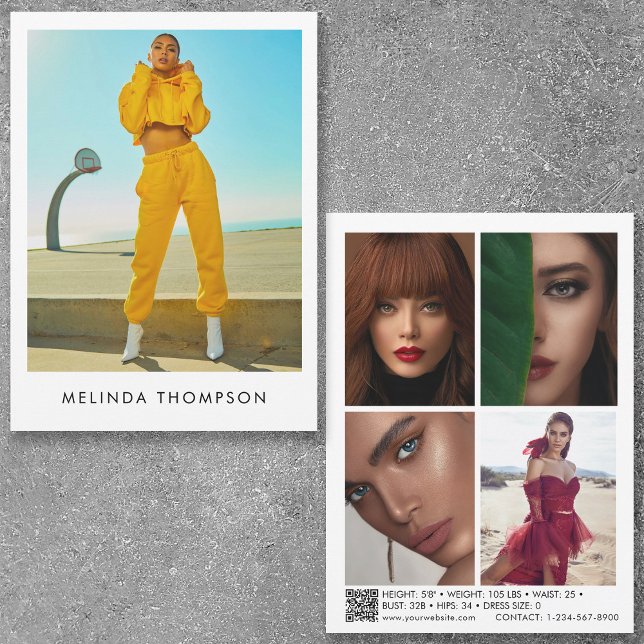 Modélisation Actor Comp Card 5 Photo QR Code (Créateur téléchargé)