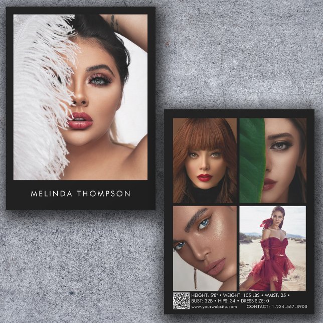 Modélisation Carte Comp 5 Photo QR Code composite  (Créateur téléchargé)