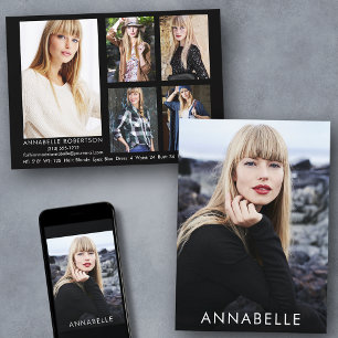 Modélisation de mode moderne 6 modèle photo Carte