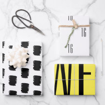 MOdern 16e anniversaire papier d'emballage