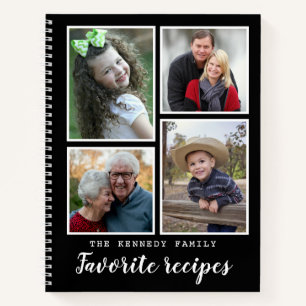 Modern 4 Photo Collage Famille Recettes Livre de C