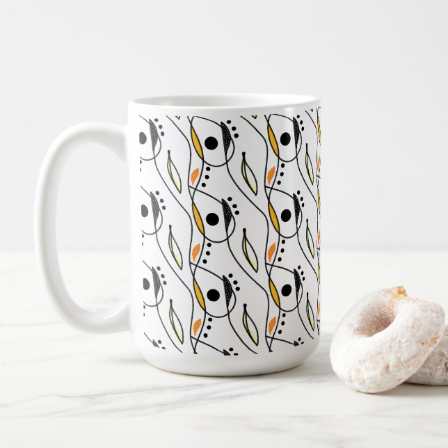 Modern Abstract Art Coffee Mug #1 (Avec donut)