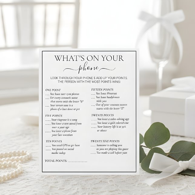 Modern Botanical Bridal Shower Bingo Game (Créateur téléchargé)