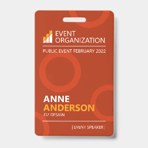 Modern Business Séminaire Badge d'événement de con