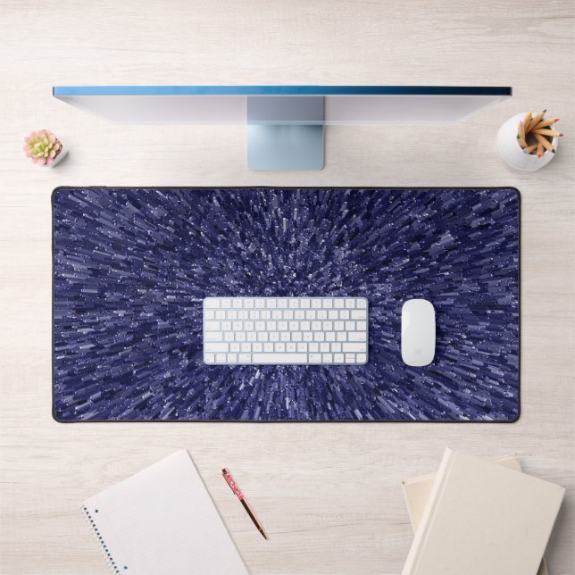 Modern, chic design in dark blue, glitter effect (Bureau 1)