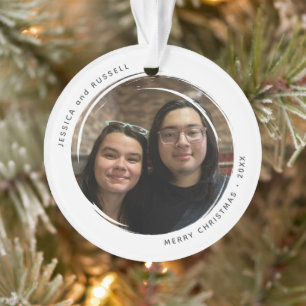 Modern Circular Grunge 2 Photos Acrylic