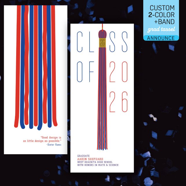 Modern Design Graduation Announcement | Color-Edit (Créateur téléchargé)