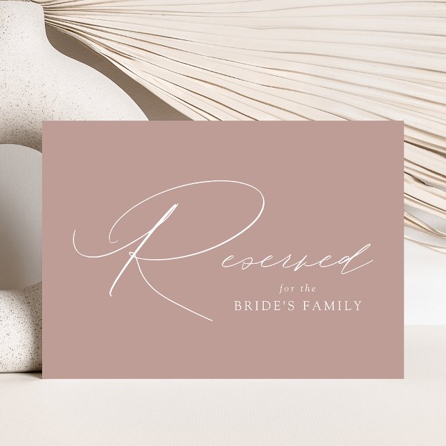 Modern Elegant Elegant Reserved Sign (Créateur téléchargé)