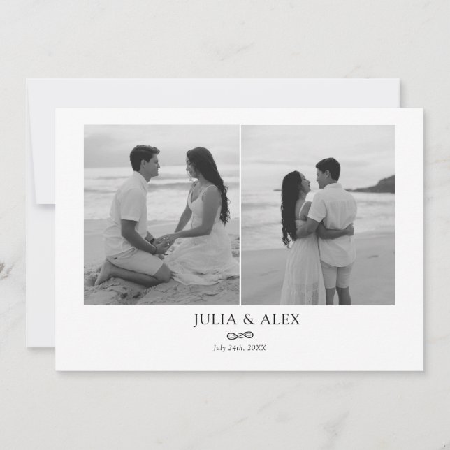 Modern Elegant Save the Date (Devant)