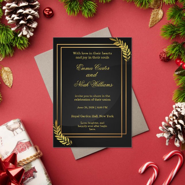 Modern Elegant Wedding Invitation Template | Edita (Insitu (vacances))