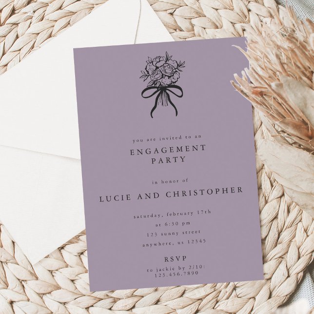 Modern Engagement Party Invitation (Créateur téléchargé)