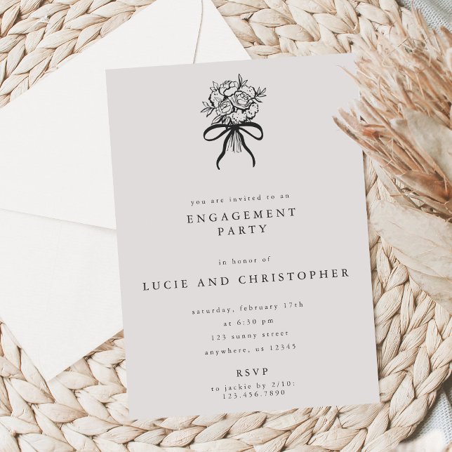 Modern Engagement Party Invitation (Créateur téléchargé)
