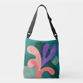 Modern Floral Shape Tote Bag – Bold Color Botanica