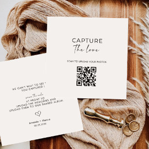 Modern Malimal Partagez l'amour QR Code Cartes de