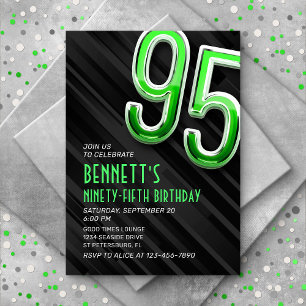 Modern Mens 95e anniversaire Invitation