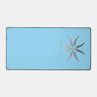 Modern Minimalist Black & White Tech Desk MatGeome