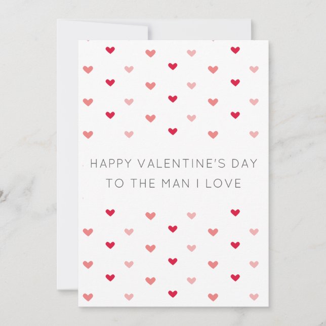 Modern Minimalist Valentine's Day Card (Devant)