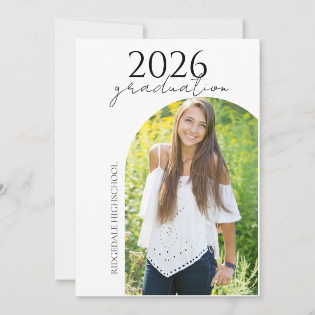 Modern Multi Photo Graduation Invitation (Devant)