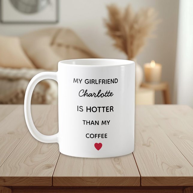 Modern Personalized Girlfriend Coffee Mug (Créateur téléchargé)
