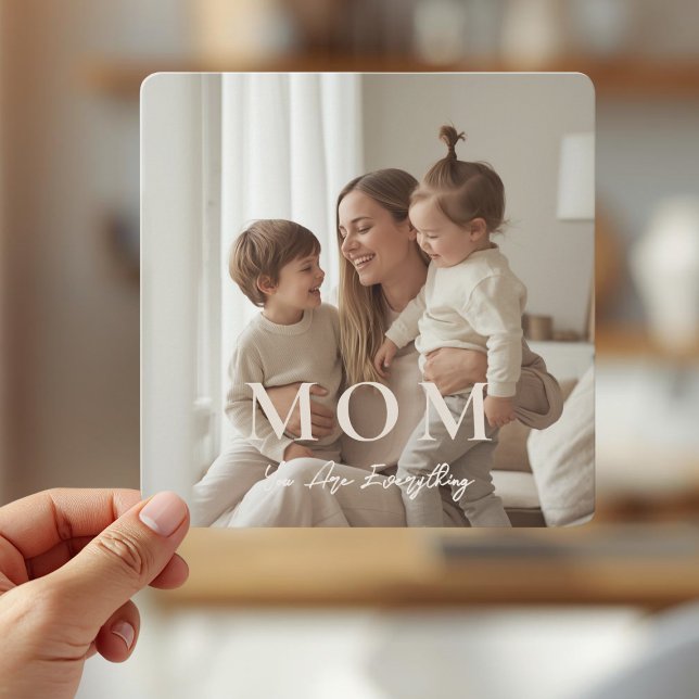 Modern Personalized Photo MOM Mothers Day Card (Créateur téléchargé)