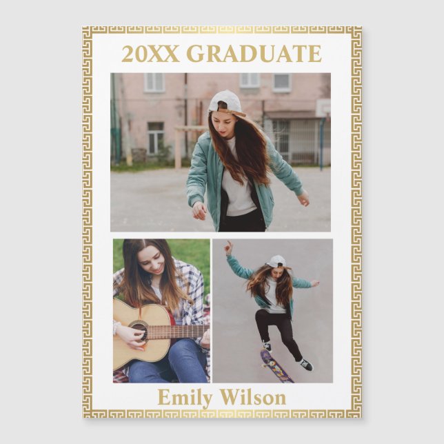 Modern Photo Class of 20XX Graduation Announcement (Devant)