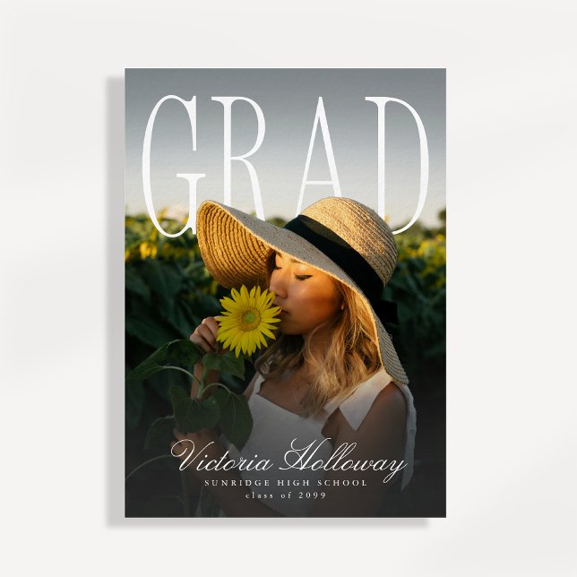 Modern PhotoPop Effect Graduation Party Invitation (Créateur téléchargé)